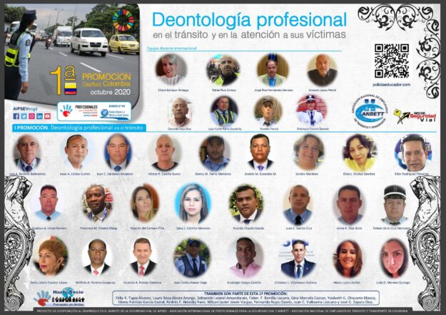 Orla 1ª PROMOCIÓN Cursos Deontología Capítulo Colombia (1)